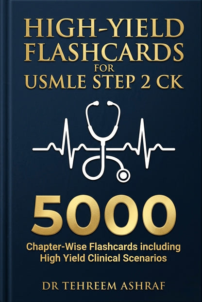 High-Yield Flashcards For USMLE Step 2 CK