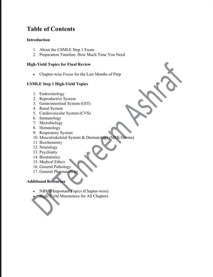 The Ultimate High-Yield Guide for USMLE Step 1