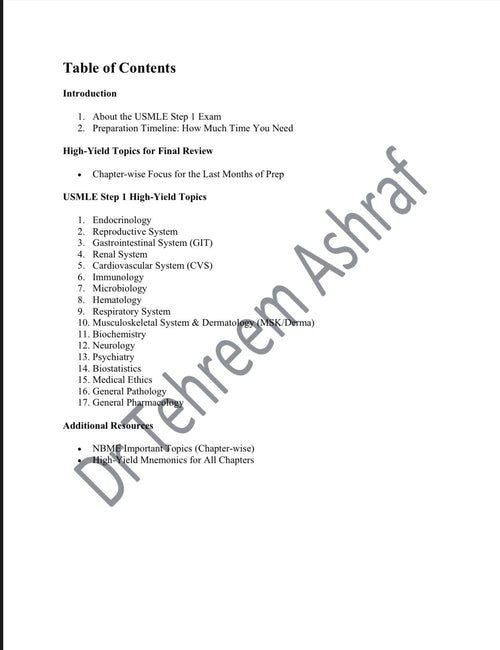 The Ultimate High-Yield Guide for USMLE Step 1