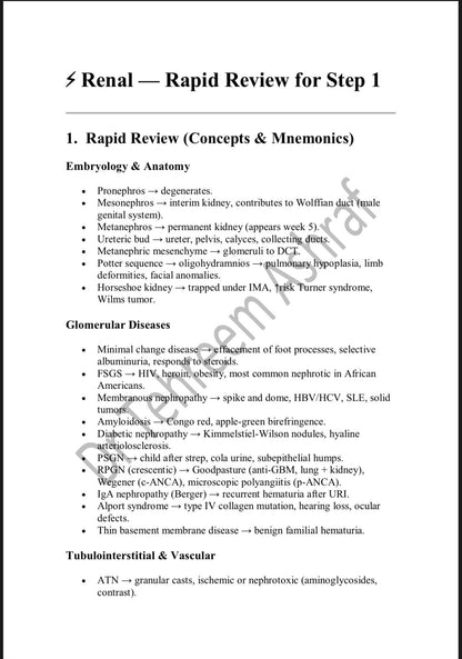 The Ultimate High-Yield Rapid Review for USMLE Step 1